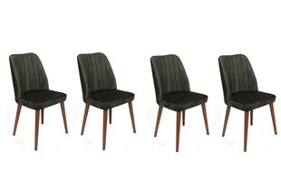 Комплект из 4 стульев Asir, зеленый/белый цена и информация | Стулья для кухни и столовой | kaup24.ee