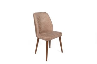 Комплект из 4 стульев Asir, 50x90x49 см, светло-коричневый/белый цена и информация | Стулья для кухни и столовой | kaup24.ee
