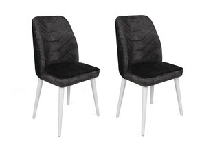 Набор из 2 стульев Asir, 50x90x49 см, темно-серый/белый цена и информация | Стулья для кухни и столовой | kaup24.ee