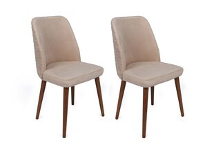 Набор из 2 стульев Asir, розовый/белый/золотой цена и информация | Стулья для кухни и столовой | kaup24.ee