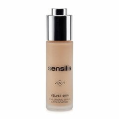 Жидкая основа для макияжа Sensilis Velvet Skin 03-Miel Сыворотка (30 ml) цена и информация | Пудры, базы под макияж | kaup24.ee