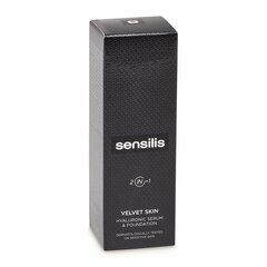 Жидкая основа для макияжа Sensilis Velvet Skin 02-Noix Сыворотка (30 ml) цена и информация | Пудры, базы под макияж | kaup24.ee