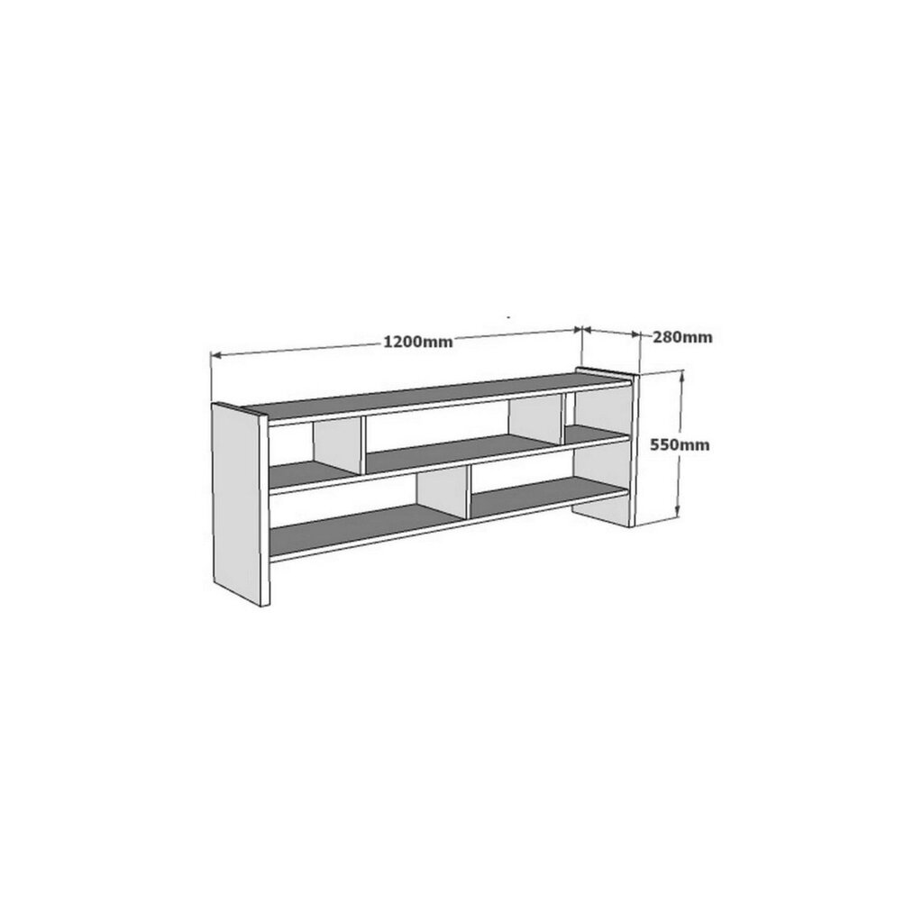 TV alus Asir, 120x55x28 cm, pruun hind ja info | TV alused | kaup24.ee