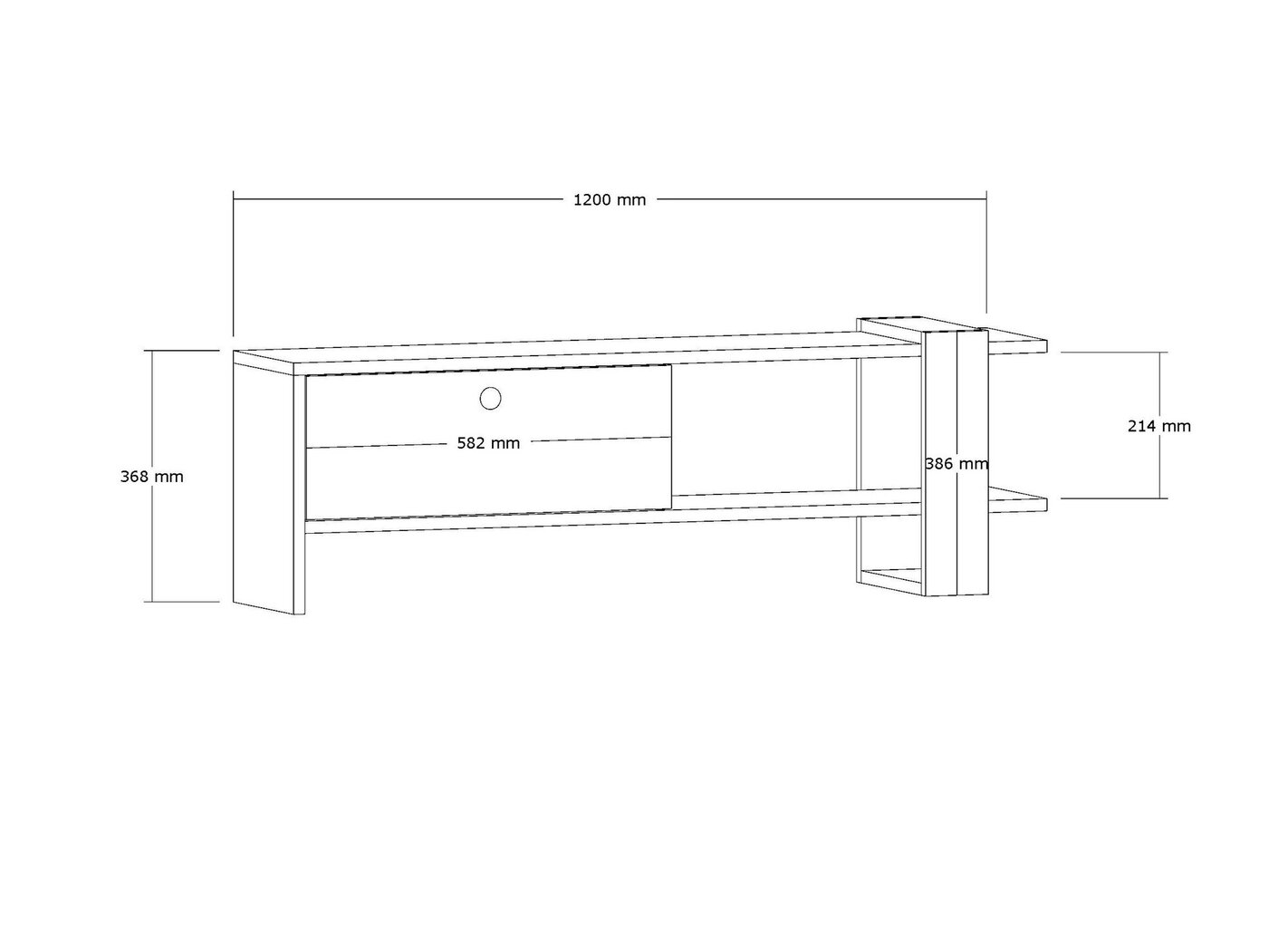 TV alus Asir, 120x36,8x25 cm, hall/beež цена и информация | TV alused | kaup24.ee