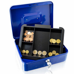Ящик для денег 25 см, синий цена и информация | Сейфы | kaup24.ee