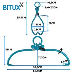 Puidu haarats 450mm 680kg Bituxx hind ja info | Käsitööriistad | kaup24.ee