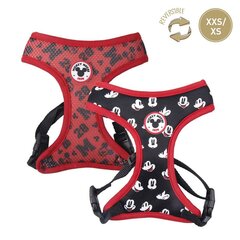 Упряжь для собак Mickey Mouse XXS/XS Чёрный цена и информация | Ошейники, подтяжки для собак | kaup24.ee