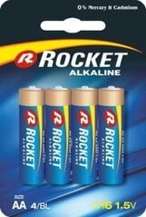 Rocket Alkaline AA patareid, 4 tk цена и информация | Батарейки | kaup24.ee