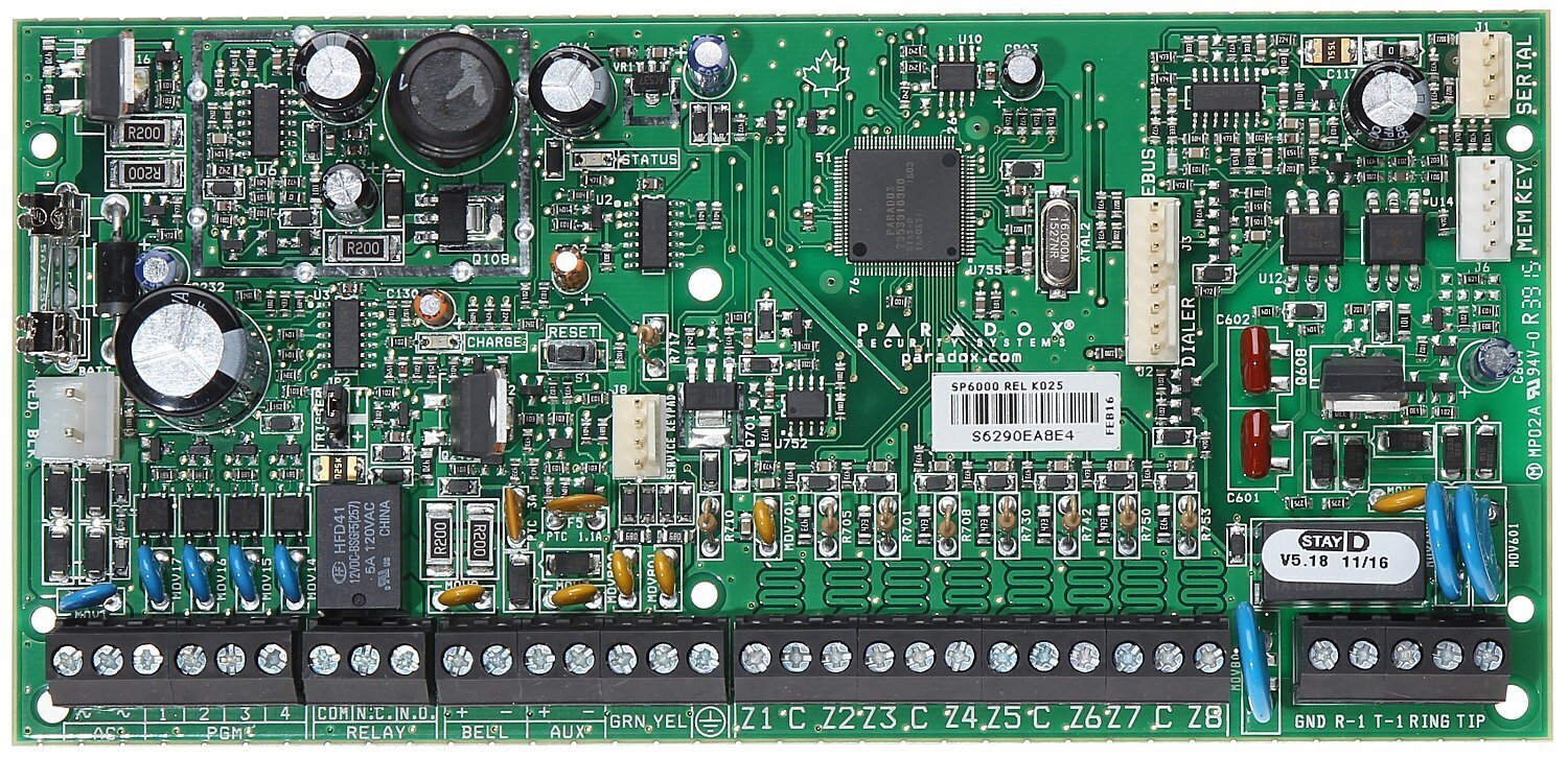 Signaisatsiooni keskplaat Paradox SP-6000-R4 hind ja info | Valvesüsteemid, kontrollerid | kaup24.ee