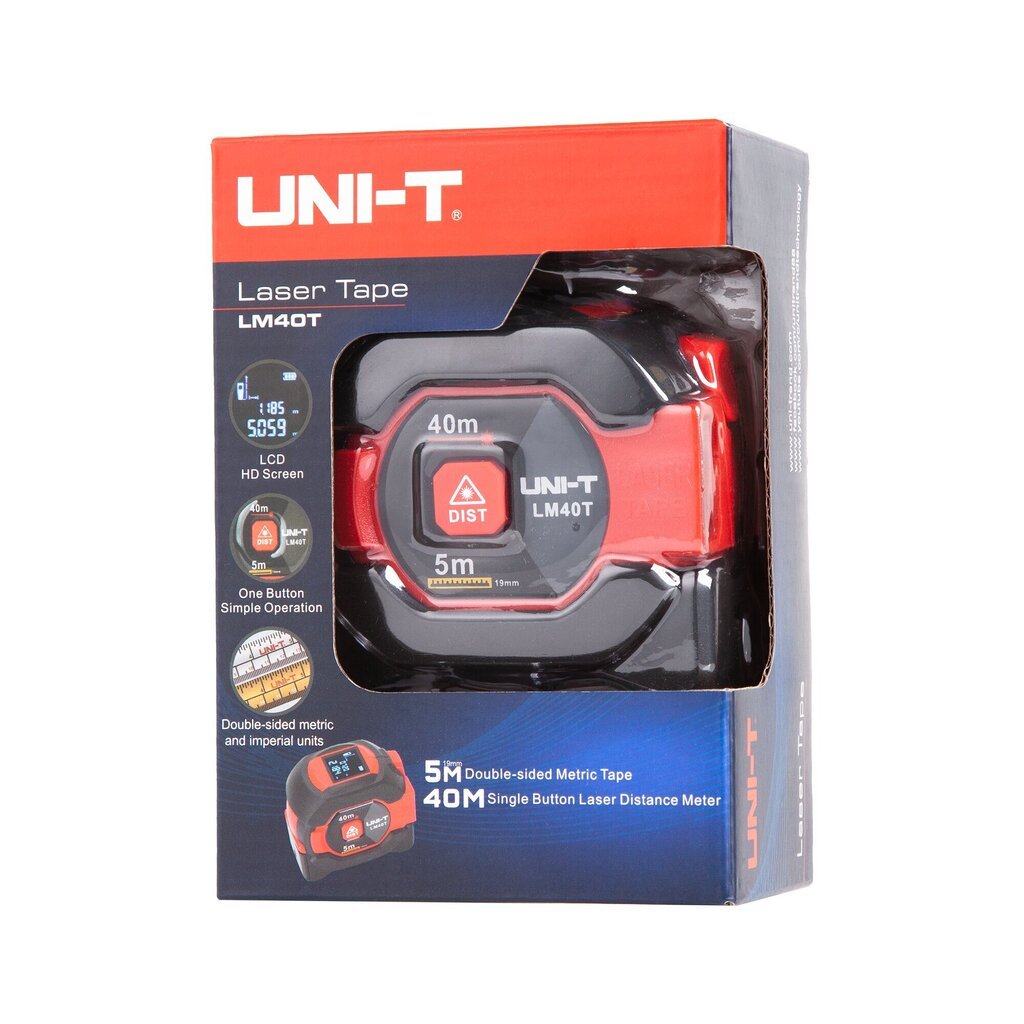 Laserkaugusmõõtja Uni-T LM40T, 1 tk hind ja info | Käsitööriistad | kaup24.ee