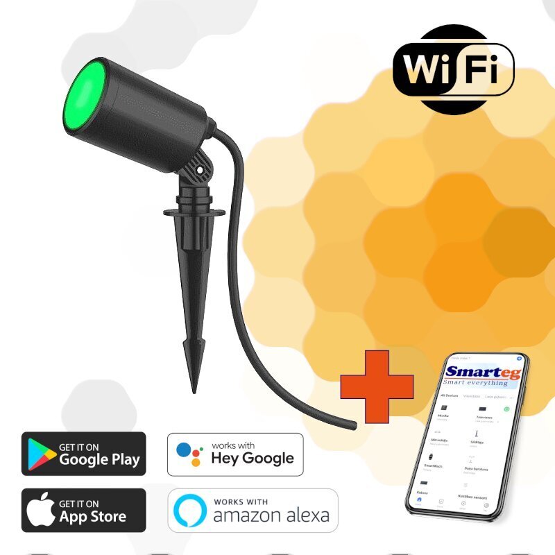 LED Wi-Fi RGB aialamp цена и информация | Aia- ja õuevalgustid | kaup24.ee
