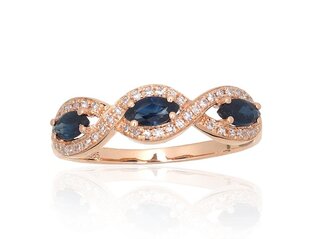 Золотое кольцо с бриллиантами "Афина XII" DS01G678 цена и информация | Кольцо | kaup24.ee