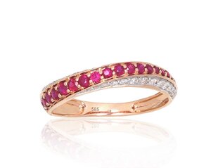 Золотое кольцо с бриллиантами "Роксана IV" DS01G674 цена и информация | Кольцо | kaup24.ee