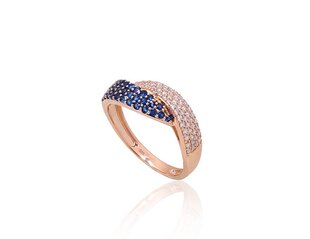 Punasest kullast sõrmus briljandiga Diamond Sky "Roxana II", proov 585 DS01G672 hind ja info | Sõrmused | kaup24.ee