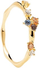 PDPAOLA Очаровательное позолоченное кольцо с цирконами FIVE Gold AN01-210 цена и информация | Кольцо | kaup24.ee