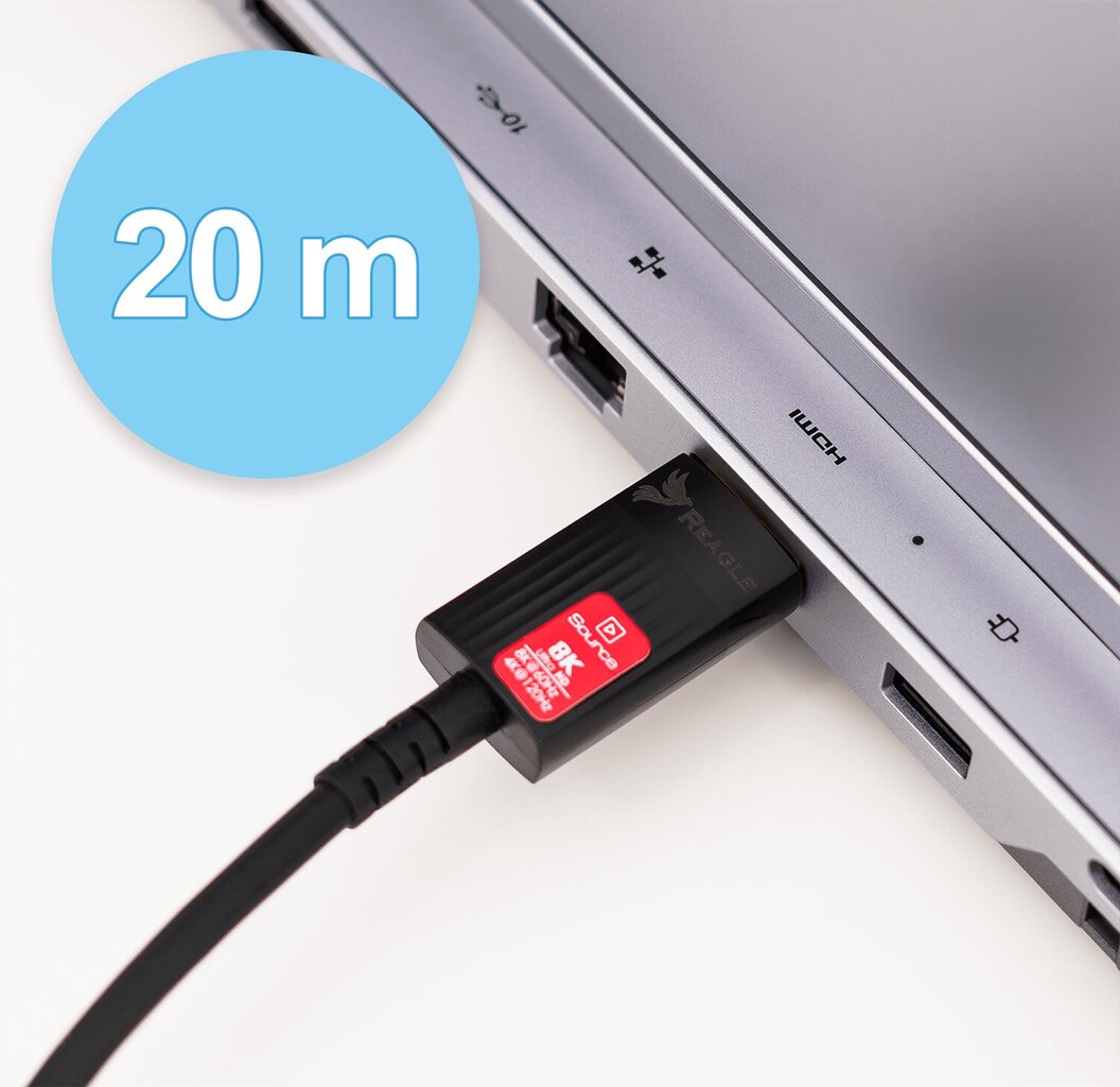 REAGLE HDMI 2.1 optiline 48Gbps AOC 8K 60HZ 4K 120HZ HDR kaabel 20M цена и информация | Lisatarvikud korpustele | kaup24.ee