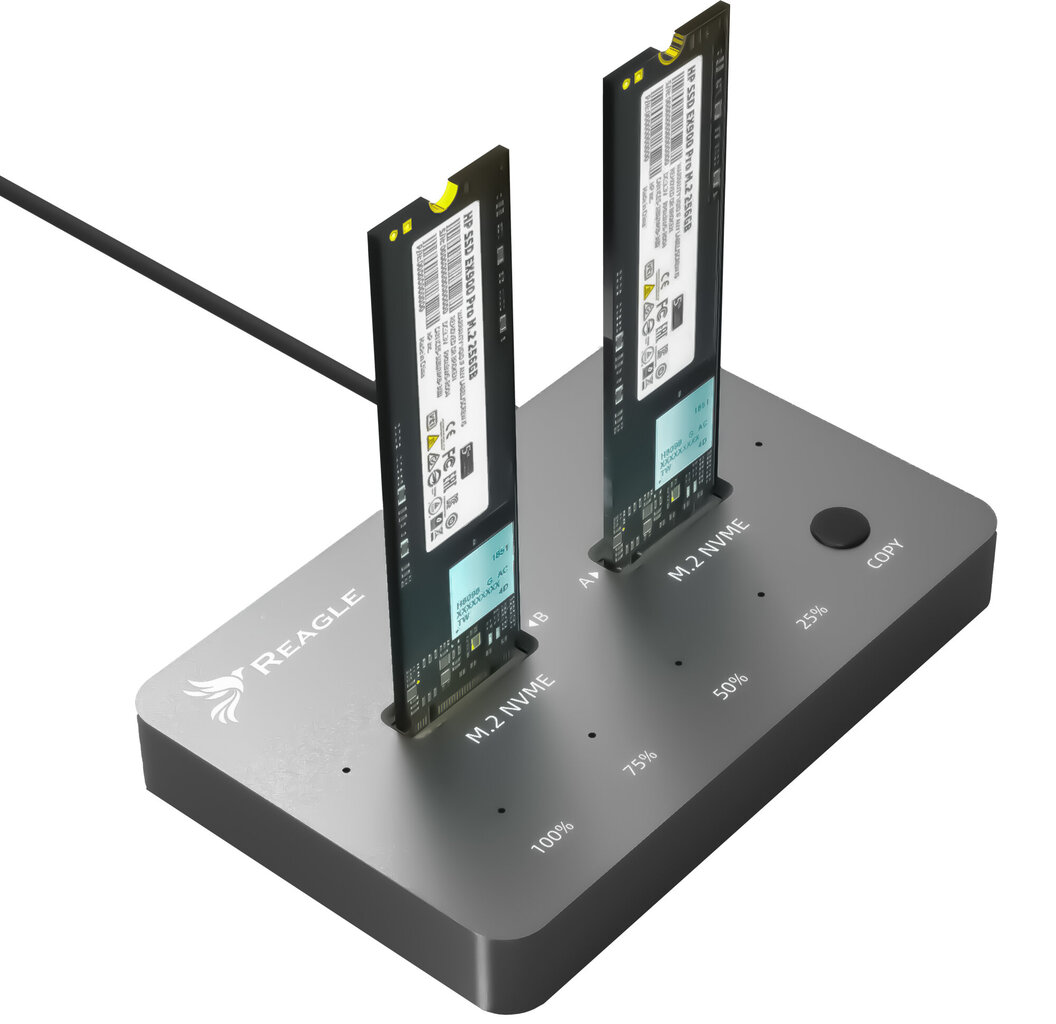 NVME PCIe M.2 USB-C 3.2 M2 SSD kloonimisjaama adapter kuni 4TB 10gbps цена  | kaup24.ee