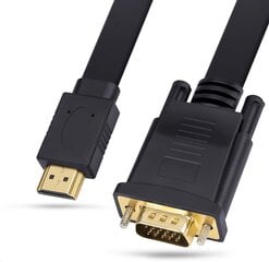 REAGLE VGA kuni HDMI 2M FULL HD D-SUB lamedate kaablite adapter 1080p цена и информация | Аксессуары для корпусов | kaup24.ee