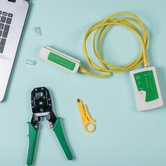 Võrgukaabli tester - komplekt RJ45/RJ11 цена и информация | Кабели и провода | kaup24.ee