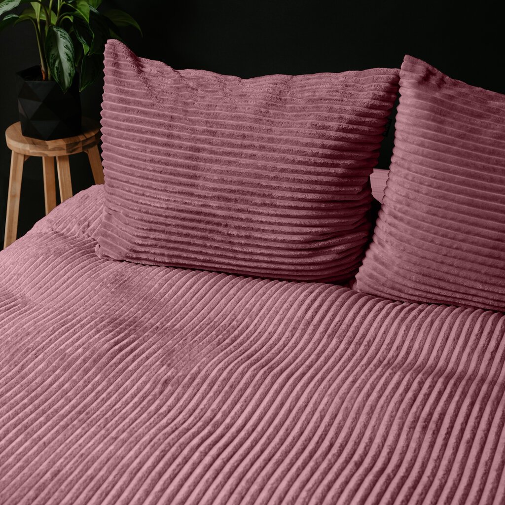 Voodipesukomplekt Rib Teddy Sleeptime 200 x 220 cm, roosa hind ja info | Voodipesukomplektid | kaup24.ee