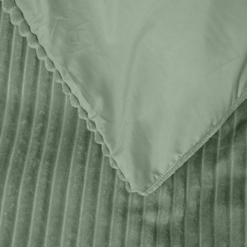 Voodipesukomplekt Rib Teddy Sleeptime 200 x 220 cm, roheline hind ja info | Voodipesukomplektid | kaup24.ee