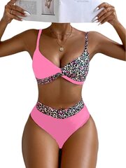 Купальник для женщин Pupsik LT Leopard, розовый / коричневый цена и информация | Женский купальник, разноцветный | kaup24.ee