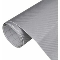 Защитная пленка для автомобиля Silver Carbon, 10х200см. цена и информация | Lisaseadmed | kaup24.ee
