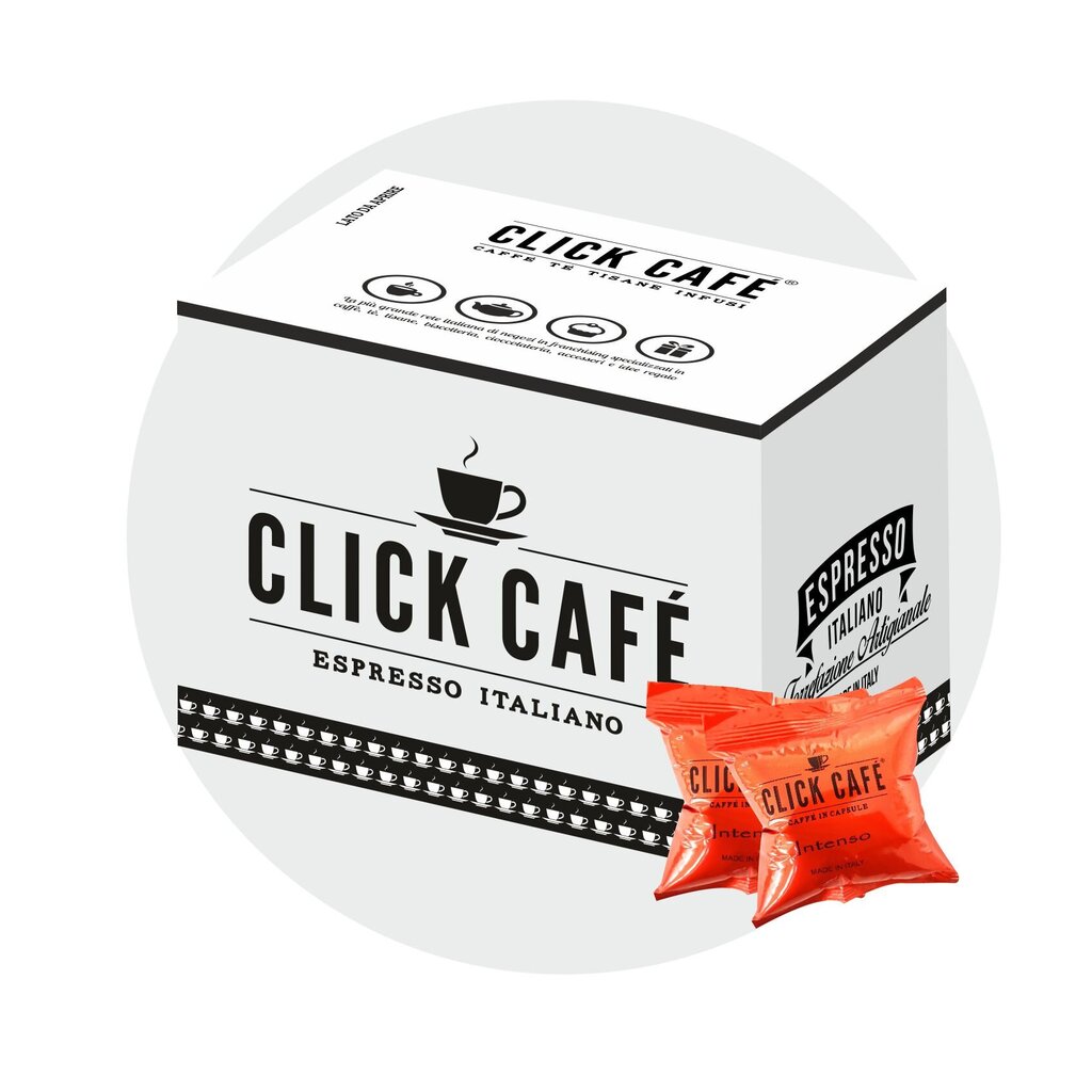 Kohvikapslid Clickcafe Intenso, 75 tk., kohvimasinale Lavazza Blue hind ja info | Kohv, kakao | kaup24.ee