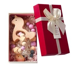 Подарочный набор для малыша Единорог, розовый цена и информация | Прорезыватели | kaup24.ee