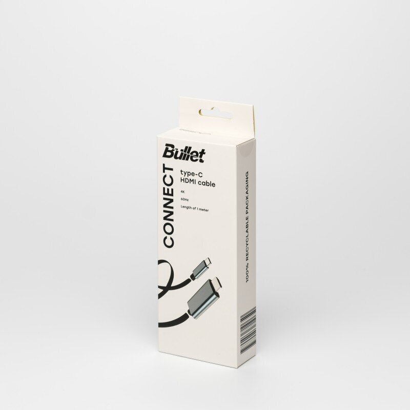 Bullet kaabel Type C - HDMI 4K 60Hz, 1m цена и информация | Kaablid ja juhtmed | kaup24.ee