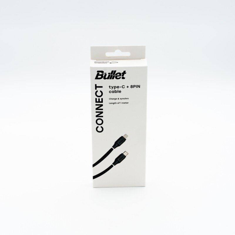 Bullet kaabel Type C - 8PIN, 1m цена и информация | Mobiiltelefonide kaablid | kaup24.ee