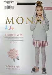 Колготки для девочек с 3D рисунком Mona Fiorella 16, 60 den, Grigiotto цена и информация | Носки, колготки для девочек | kaup24.ee