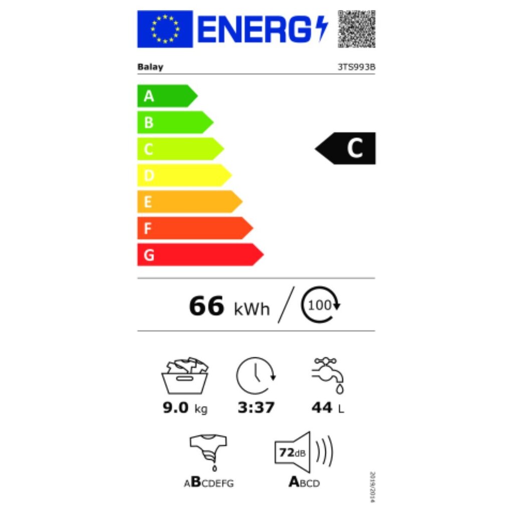 Balay 3TS993BT 9 kg 1200 rpm цена и информация | Pesumasinad | kaup24.ee