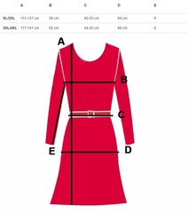 Kleit naistele 12872-M, roosa hind ja info | Kleidid | kaup24.ee