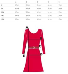 Kleit naistele Nina 15811-9, punane hind ja info | Kleidid | kaup24.ee