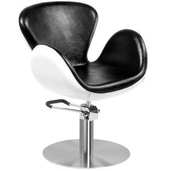 Профессиональное парикмахерское кресло GABBIANO AMSTERDAM, черно-белого цвета цена и информация | Мебель для салонов красоты | kaup24.ee