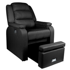 Роскошное кресло для процедур педикюра SPA HILTON, черного цвета цена и информация | Мебель для салонов красоты | kaup24.ee