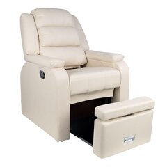 Роскошное кресло для процедур педикюра SPA HILTON, кремового цвета цена и информация | Мебель для салонов красоты | kaup24.ee