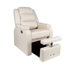 Роскошное кресло для процедур педикюра SPA HILTON, кремового цвета цена и информация | Мебель для салонов красоты | kaup24.ee