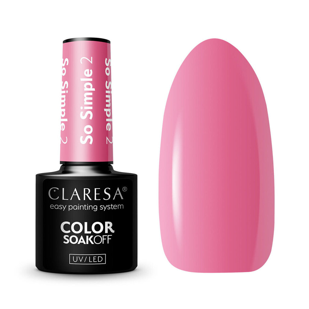 Küünelakk Claresa Color Soak Off Gel Polish Love Story 2, 5 g hind ja info | Küünelakid, küünetugevdajad | kaup24.ee