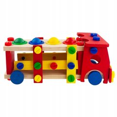 Puidust veok koos tarvikutega цена и информация | Развивающие игрушки | kaup24.ee