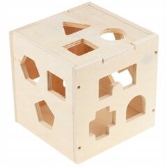 Деревянный развивающий куб-сортировщик цена и информация | Игрушки для малышей | kaup24.ee