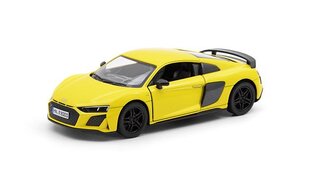 Mänguauto KinSmart, 2020 Audi R8 Coupé, kollane цена и информация | Игрушки для мальчиков | kaup24.ee