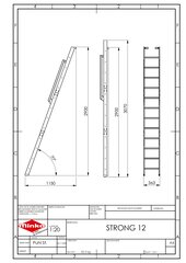 Trepp Minka Strong 12, Valge, Kõrgus 290 - 307 cm hind ja info | Trepid | kaup24.ee