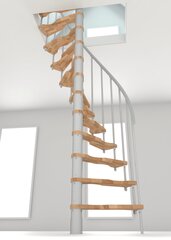 Винтовая лестница Minka Suono Smart  Ø120 cm, белая цена и информация | Лестницы | kaup24.ee