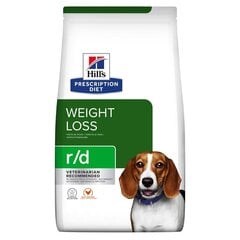 Hills Prescription Diet r/d kanaga, ülekaalulistele täiskasvanud koertele, 10 kg hind ja info | Kuivtoit koertele | kaup24.ee