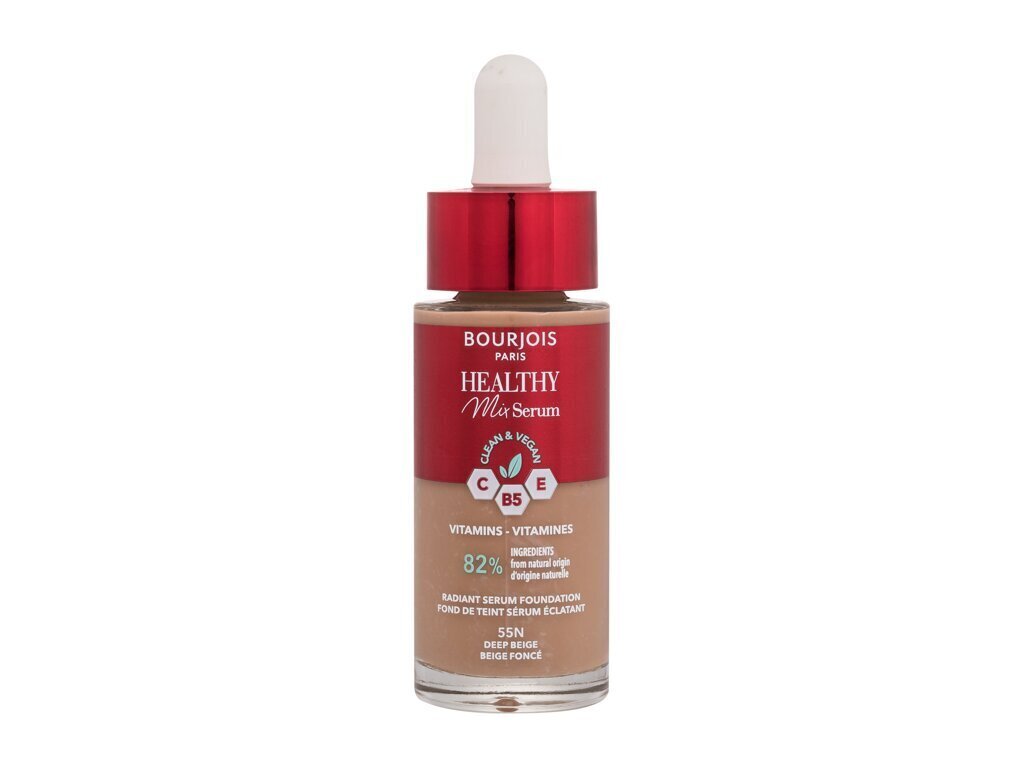 Jumestuskreem Bourjois Paris Healthy Mix serum foundation, 55N-deep beige, 30 ml цена и информация | Jumestuskreemid, puudrid | kaup24.ee