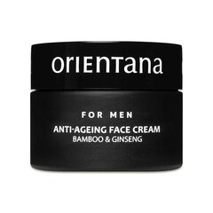 Мужской крем для лица с бамбуком и женьшенем Orientana Anti-Aging, 50 г цена и информация | Кремы для лица | kaup24.ee