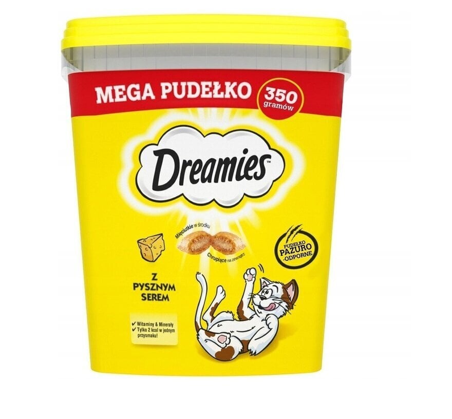 Dreamies Mega Box kassidele juustuga, 2x350 g цена и информация | Maiustused kassidele | kaup24.ee