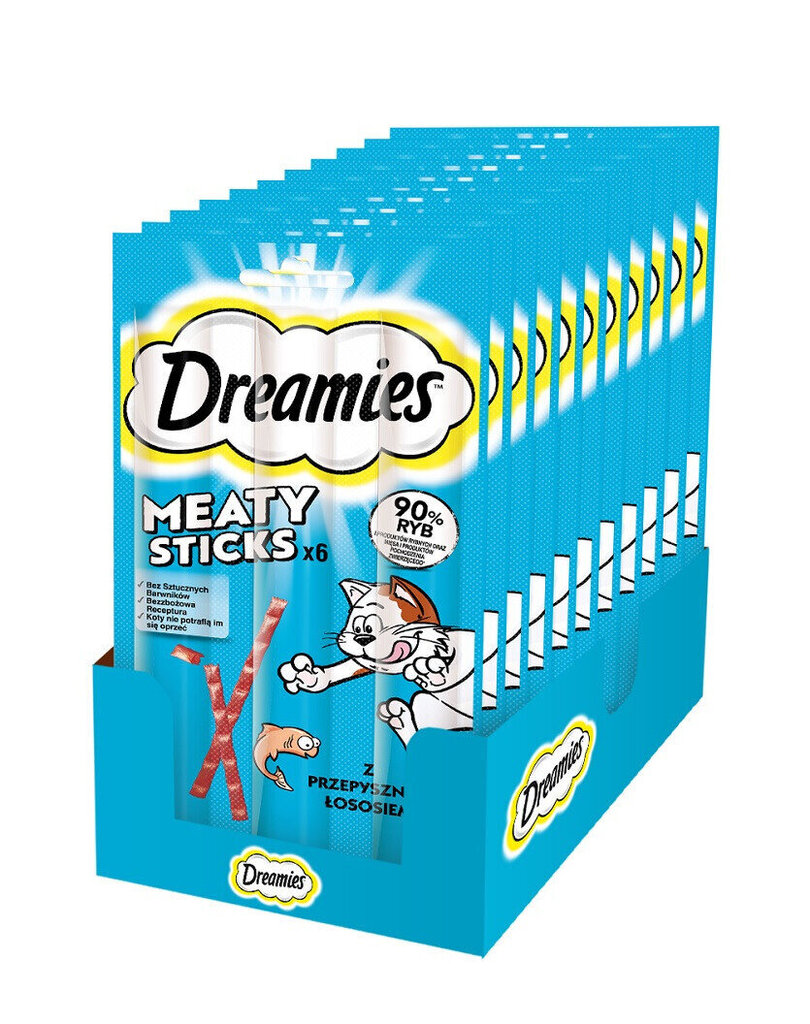 Dreamies kassidele lõhega, 14x30 g цена и информация | Maiustused kassidele | kaup24.ee